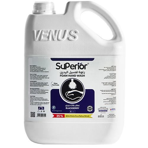سوبر يور رغوة غسيل الايدي برائحة البلاك بيري 5لتر