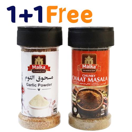 مالكا توابل ماسالا 100جم + مسحوق الثوم 120جم