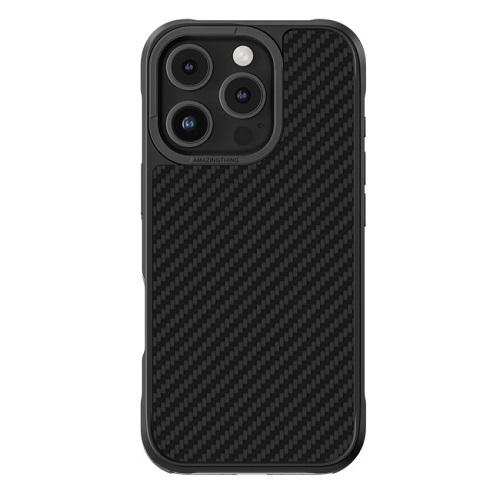 امايزينج ثينج غطاء حماية ماجسيف المقاوم للسقوط لهاتف ايفون 16برو ماكس اسود اللون رقم.17330