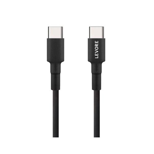 ليفور كابل شحن TPE نوع سي الى نوع سي 1متر بلاستيك اسود رقم.15450