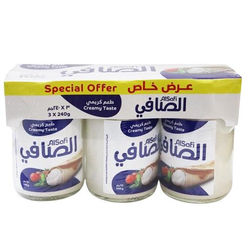 الصافي جبنة كريمي 240جم 3حبة