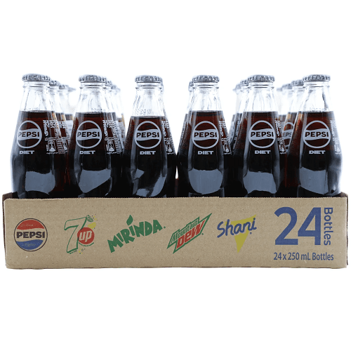 بيبسي دايت مياه غازية 250مل 24حبة 