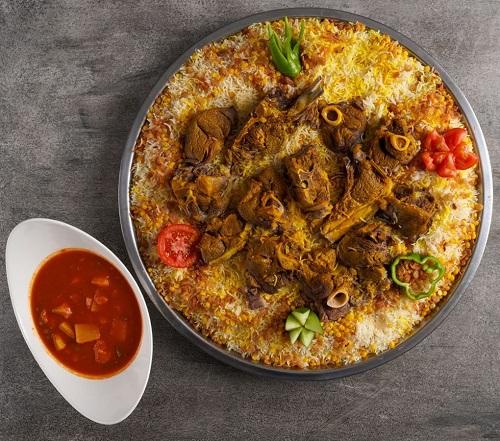 صينية مجبوس لحم طازج تكفي 6اشخاص