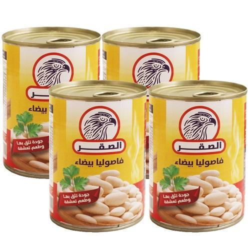 الصقر فاصوليا بيضاء 400جم 4حبة