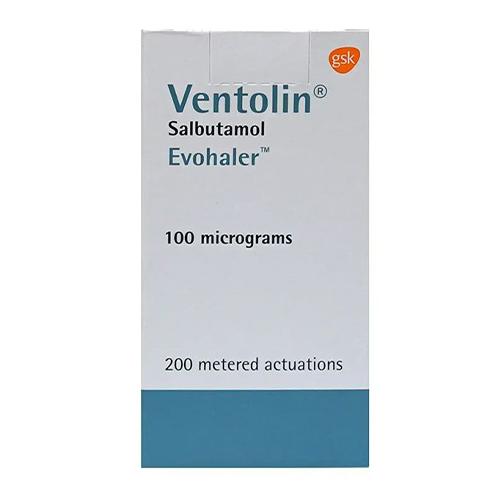 فنتولين ايفوهيلر سالبيوتامول 100مكجم بخاخ لعلاج الربو 200جرعة