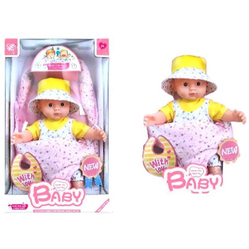 عروسة بيبي مع شنطة وردي موديل رقم.7114 1