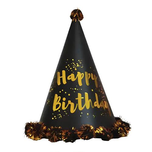 قبعة عيد ميلاد سعيد سوداء للاطفال 1حبة