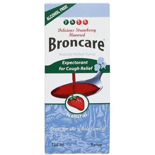 برونكير شراب عشبي طبيعي لطرد البلغم وتخفيف السعال بنكهة الفراولة 120مل