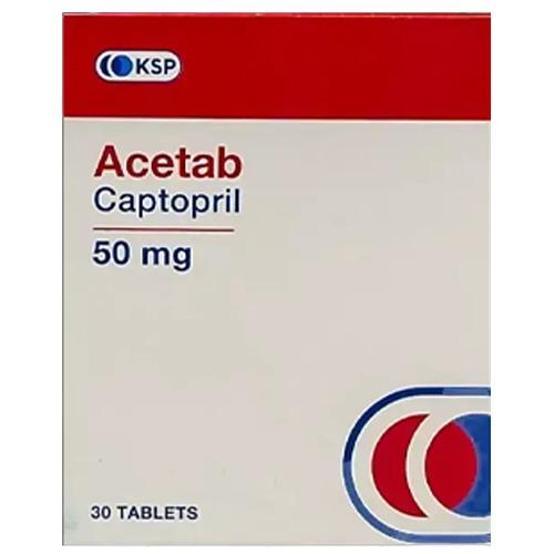 اسيتاب 50مجم كابتوبريل لعلاج ارتفاع ضغط الدم 30قرص