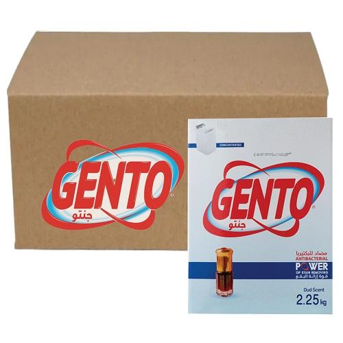 جنتو مسحوق غسيل عالي الرغوة برائحة العود 2.25كجم 4حبة