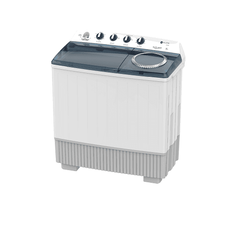 ايليت غسالة ملابس نصف اتوماتيكية بحوضين 26كجم ازرق ورمادي موديل رقم.ETT26BG