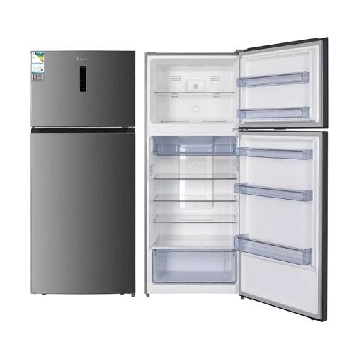 ايليت ثلاجة بضاغط عاكس وفريزر علوي مع خاصية مانع تجمد 571لتر 20.2قدم مكعب فضي موديل رقم.ETM710IS