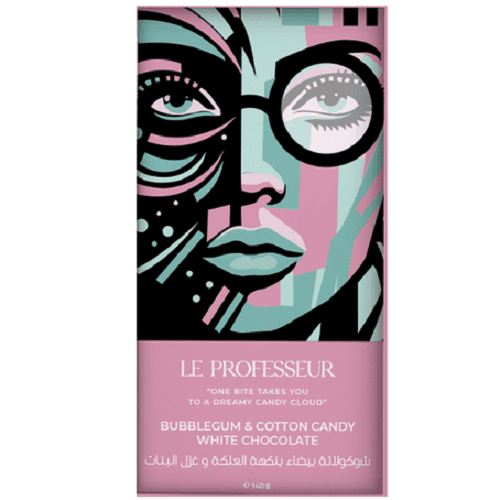 لو بروفيسور شوكولاتة بيضاء بالعلكة وغزل البنات 140جم