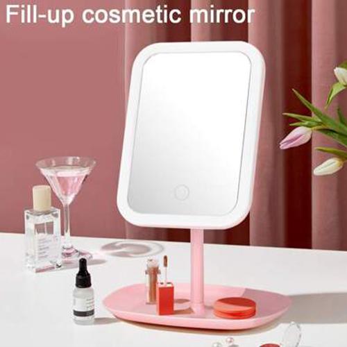 مراة مكياج الكترونية مع مصباح LED مربعة موديل رقم.k1754