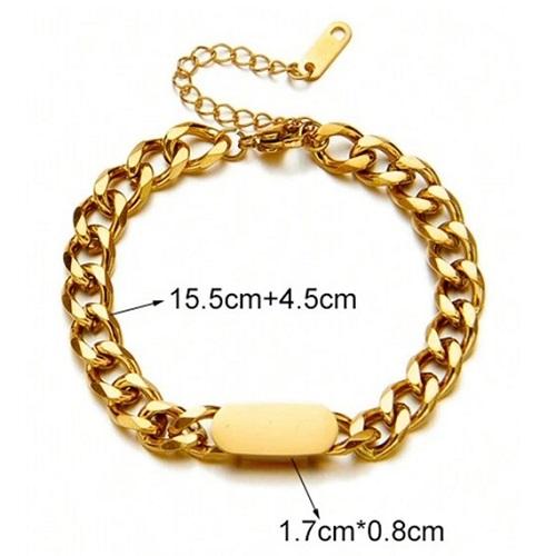 طقم سلسلة وسوار من الفولاذ المقاوم للصدا