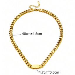 طقم سلسلة وسوار من الفولاذ المقاوم للصدا