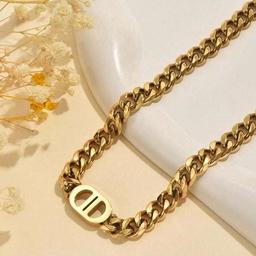 طقم سلسلة وسوار من الفولاذ المقاوم للصدا رقم.2