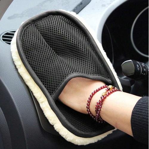 قفاز صوفي لغسيل السيارة 2حبة