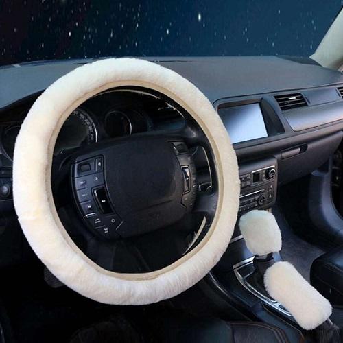 طقم غطاء عجلة القيادة وغطاء لذراع الناقل اوف وايت