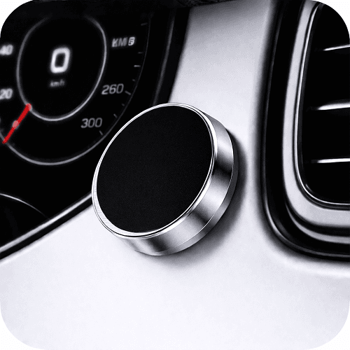 حامل هاتف سيارة مغناطيسي فضي