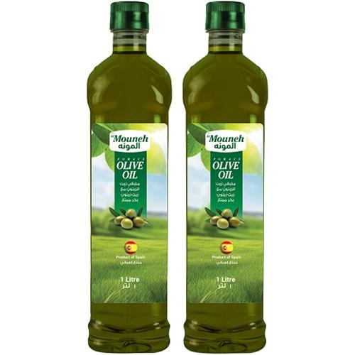 المونه مزيج متبقي زيت الزيتون مع زيت زيتون بكر ممتاز 1لتر 2حبة