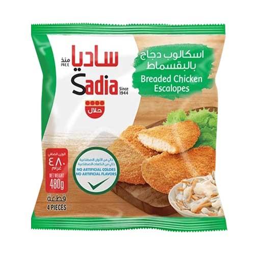 ساديا اسكالوب دجاج مجمد بالبقسماط 480جم